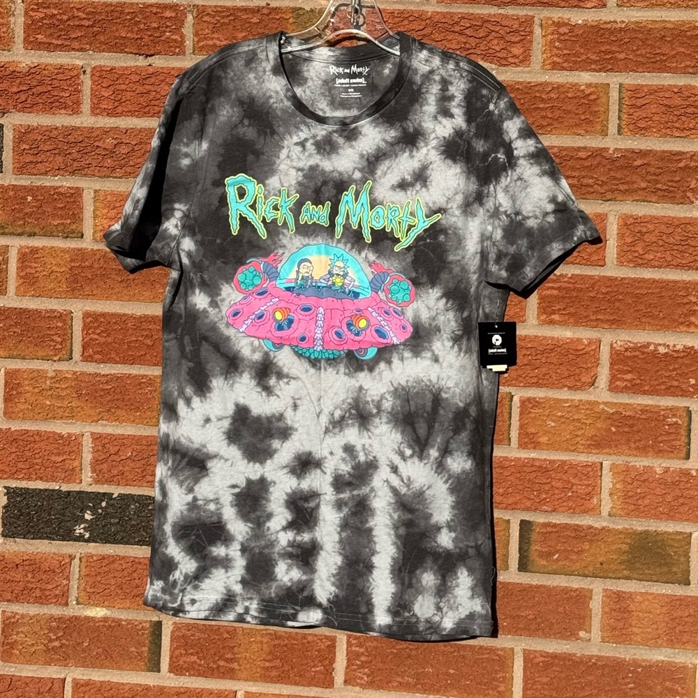 Rick and Morty Official Tie Dye T-Shirt- Medium